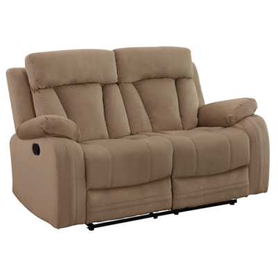 Microfiber Sofa, Loveseat and Chair Set with Lumbar Support Modern Recliner Couches