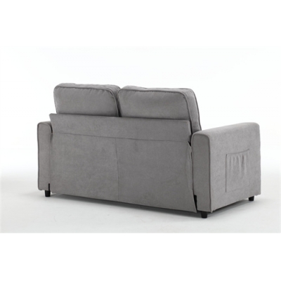 2-In-1 Pull Out Sofa Bed, Sleeper Sofá Bed Velvet Loveseat Couch Floor Chair Sofa with Folding Foam