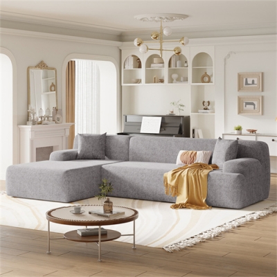 Minimalist Custom L Shaped Sofa Corner Modular Sectional Living Room Sofa